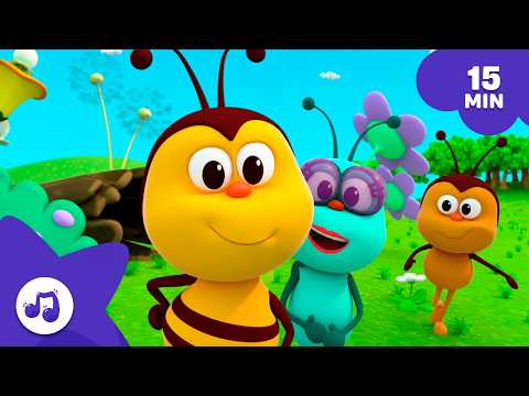 ¡Compartimos, Jugamos y Aprendemos!😊🐞 Canciones Infantiles [15 min] | Bichikids