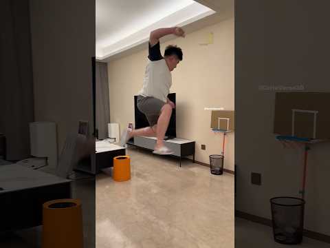He Turned Taking Out the Trash Into a Basketball Game