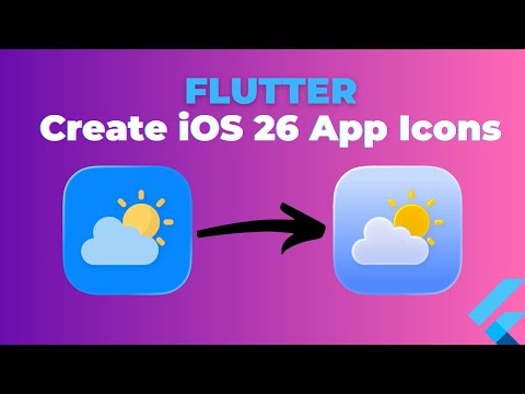 📱 How to Create Liquid Glass App Icons (iOS 26) for Flutter - بالعربي