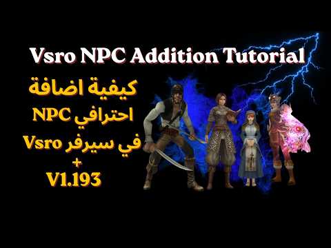 How to add a professional NPC to a Vsro v1.188 server (v1.193 version – step-by-step)