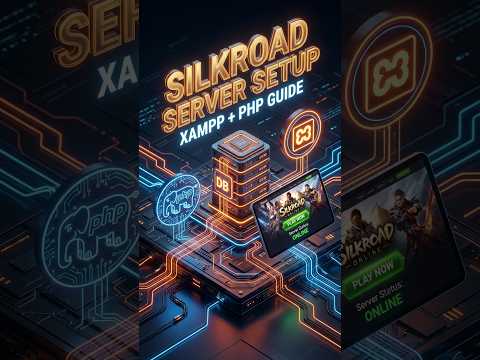 انشاء موقع vsro privet server بواسطة xampp وعمل اعدادات php #shorts  #hamachi #silkroadonlinemobile