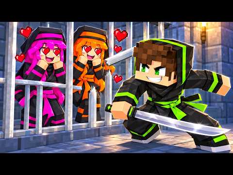 Virei NINJA na PRISÃO para APAIXONAR as GAROTAS NINJAS! ❤️