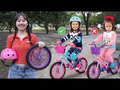 Bebê Valentina e a história do passeio de bicicleta seguro!