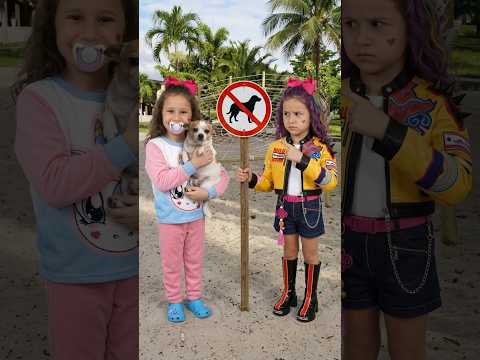 BEBÊ VALENTINA e as Regras do Parquinho: É PROIBIDO CACHORRO! 🐶🚫