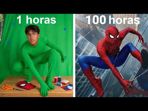 RECRIEI O FILME DO HOMEM ARANHA EM CASA!