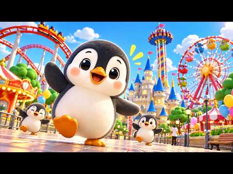 Penguen Lunaparkta Geziyor - Çocukların Sevdiği Şarkılar - Haftasonu Eğlencesi