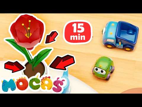 🚗🌸 Mocas Arabalar Yaramazlık Peşinde! Çiçek Düştü, Oyun Başladı! Çizgi Film Türkçe