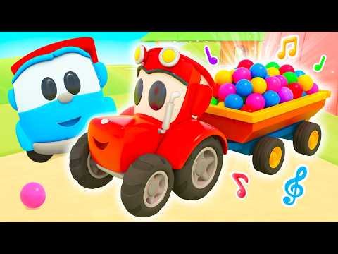 Traktör Karları Temizliyor! 🚜❄️ Küçük Kamyon Leo ile Bebek Şarkıları 🎵