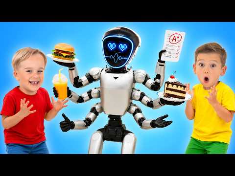 Chris and Mike - Robot Best Friend Story for kids