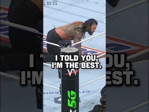 It's not a Roman Reigns match without trash talk ☝️😮‍💨
