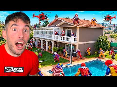 DEFIENDO mi CASA de ATAQUES de PAYASOS ASESINOS !! 🤡🏡 (Mods)