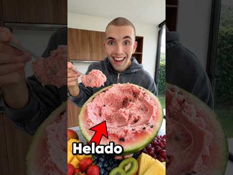 Hice helado casero con una sandía😱🔥🙌🏼