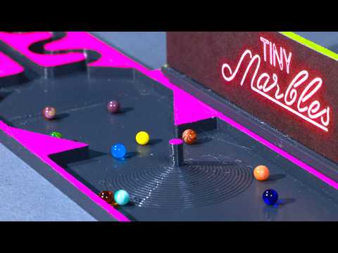 SATISFYING Marble Race with world's SMALLEST Marbles!