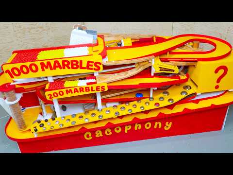 EPIC CACOPHONY Marble Machine - 1 hour ASMR run