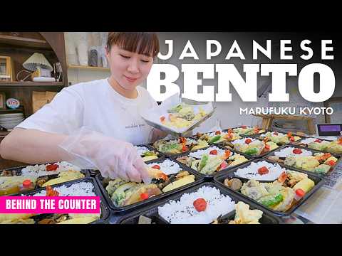 Behind the Counter at a Japanese Fish Market Bento Shop