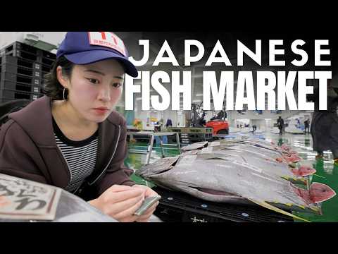 What a Day at a Japanese Fish Market Auction is like