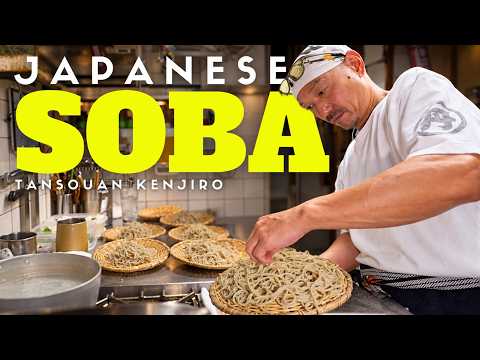 Behind the Counter at a Japanese Master's Handcrafted Soba Restaurant in Asakusa