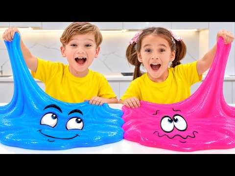 Let's learn to share: Mike and Sasha want the same slime