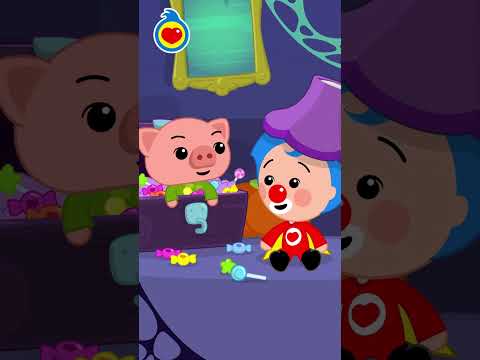 👻 ¡BAILA EL ULA ULA CON LA BRUJA Y EL FANTASMA! 🧹✨ Banda de Monstruitos #Shorts #PlimPlim