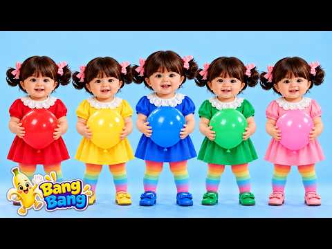 Five Little Babies Song | Counting & Jumping Songs for Kids | Bang Bang Monkey