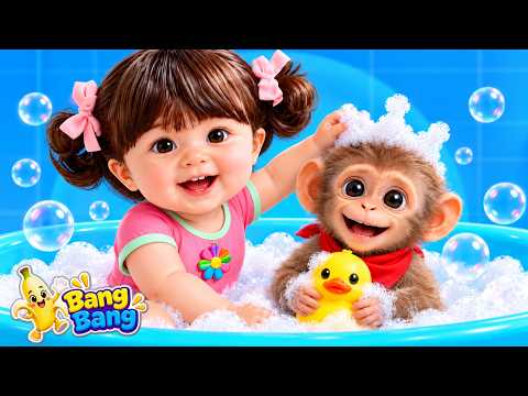 Bath Time Songs Compilation | More Bubbly Bath Songs for Babies | Bang Bang Monkey