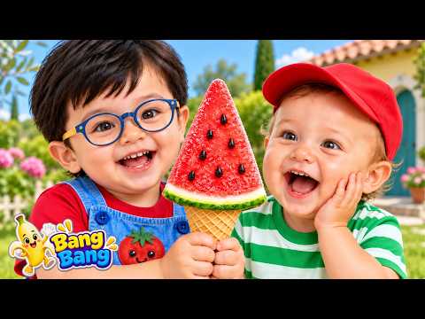 Ice Cream Truck Song | Yummy Treats & Street Vehicles for Kids | Bang Bang Monkey