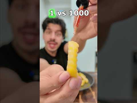 Papas Fritas con 1 vs 1000 Ketchup 🍟