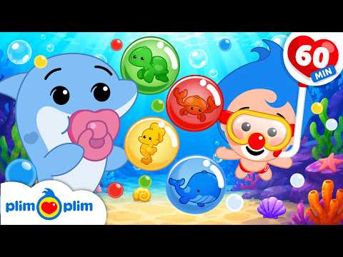 🦈 Baby Shark + More Ocean Animals Songs 🐠 Dance & Move Special | Nursery Rhymes by Plim Plim