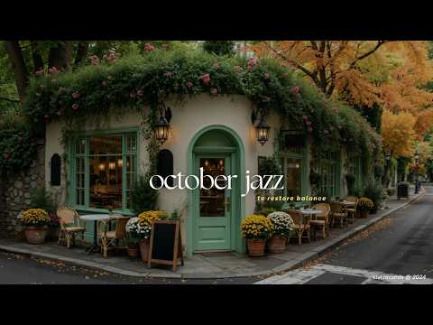 Relaxing Jazz In A Breeze Fall Morning | Fresh October Jazz For Studying, Reading, Restoring Balance