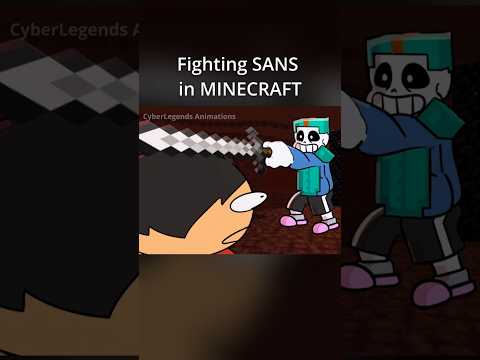 Fighting SANS in MINECRAFT (Animation)