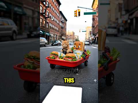Kitten eats healthy vegetables sandwich! #cats #cutecat #funny #catlovers