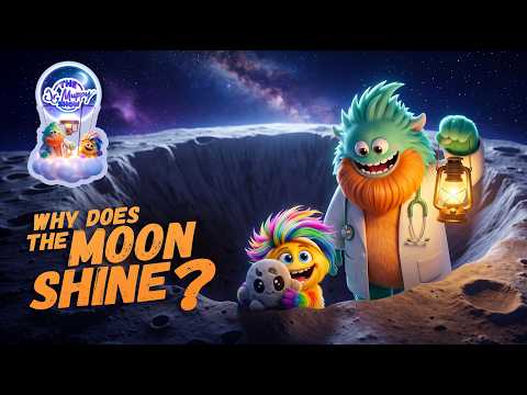 Why Does The Moon Shine ? 🌙 | Nighttime Science for Kids | The Dr. Muppy Show®