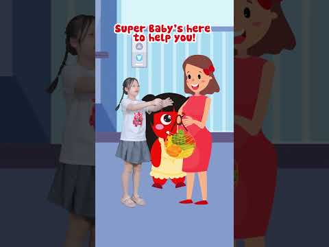 Bé học từ vựng tiếng Anh qua bài hát: Mimi giúp bà bầu xuống cầu thang 💕 | Kindness Song #shorts