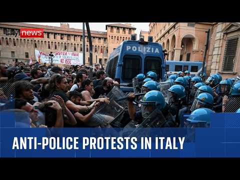 Riots erupt in Italy after man dies when police restrain and punch him
