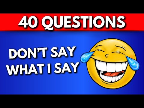 Avoid Saying The Same Thing As Me Challenge 🤔🧠 Don't Say What I Say Challenge Quiz ❌ Quiz Monster
