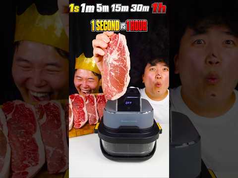 Air Fryer Steak: 1 Second vs 1 Hour 🥩🔥 #shorts