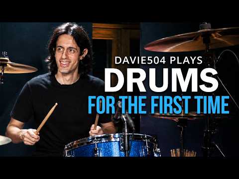 Pro Bassist Plays Drums For The First Time