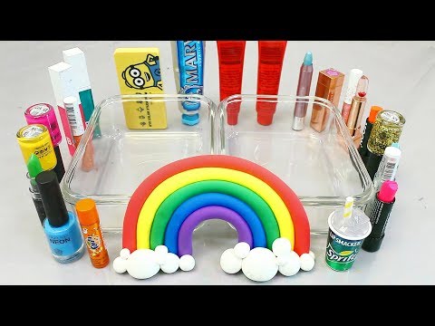 블루 핑크 액괴 만들기 슬라임 asmr 다 섞기 Slime Mixing Random Things Eyeshadow Slime Satisfying Videos