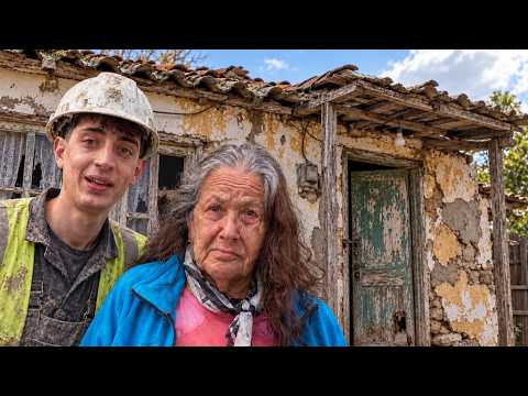 ABUELA LLORA DESPUES DE VER COMO RESTAURE SU CASITA
