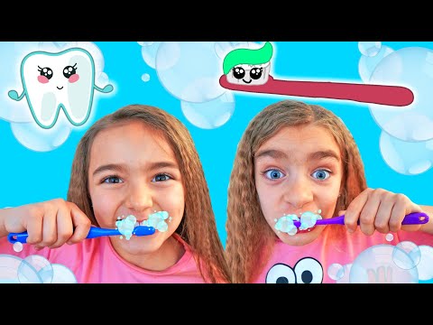 Lavar los dientes la cancion de Gisele y Claudia Las Ratitas