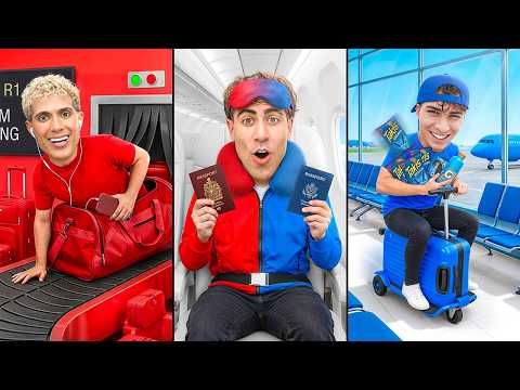 24 HORAS VIAJANDO AZUL VS ROJO 🔵🔴