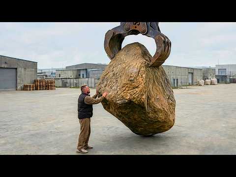 Man Turns Massive Rock Into A Luxury Bathtub In 3 Months | Start to Finish by @Ringstone-Handmade