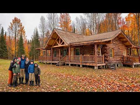 This Family of 7 Built Their Dream LOG HOME in the ALASKAN Forest