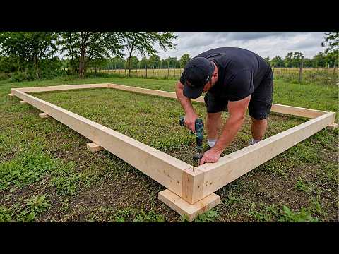 Man Builds Amazing 2-STORY WORKSHOP Using LOGS | Start To Finish By @SamMacyDesigns
