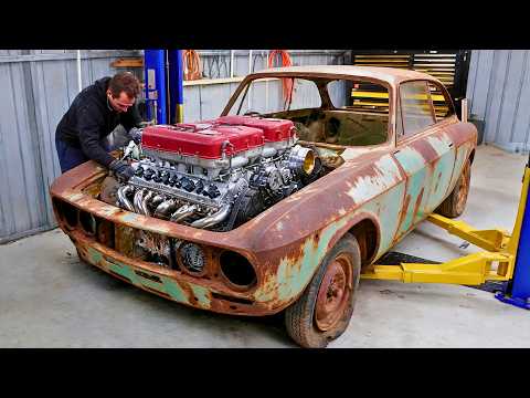 He Spent 4 Years Turning an Old ALFA ROMEO into a FERRARI-POWERED Supercar