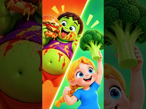 Fast Food or Healthy Food? 🍔🥦 | Fun Kids Song by Doggy Doggy Cartoons
