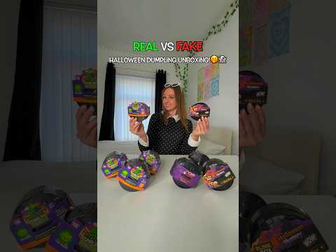 [ASMR] UNBOXING REAL✅ VS FAKE❌ MYSTERY *HALLOWEEN* DUMPLINGS!!🫢👻🎃⁉️ (RARE GOLD FIND!!😱💀)