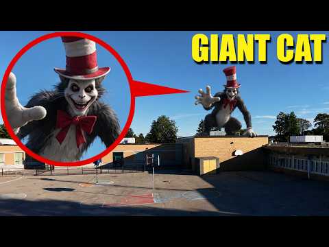 When you see Giant Cat in the Hat chasing you, RUN away FAST!