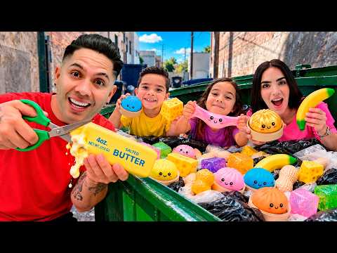 ENCONTRAMOS SQUISHIES VIRALES en la BASURA y LOS CORTAMOS 