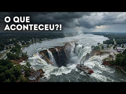 Por que o rio Mississippi fluiu para trás